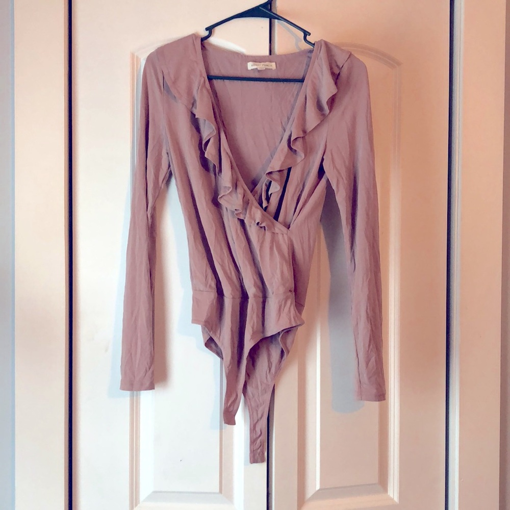 Mauve body suit
